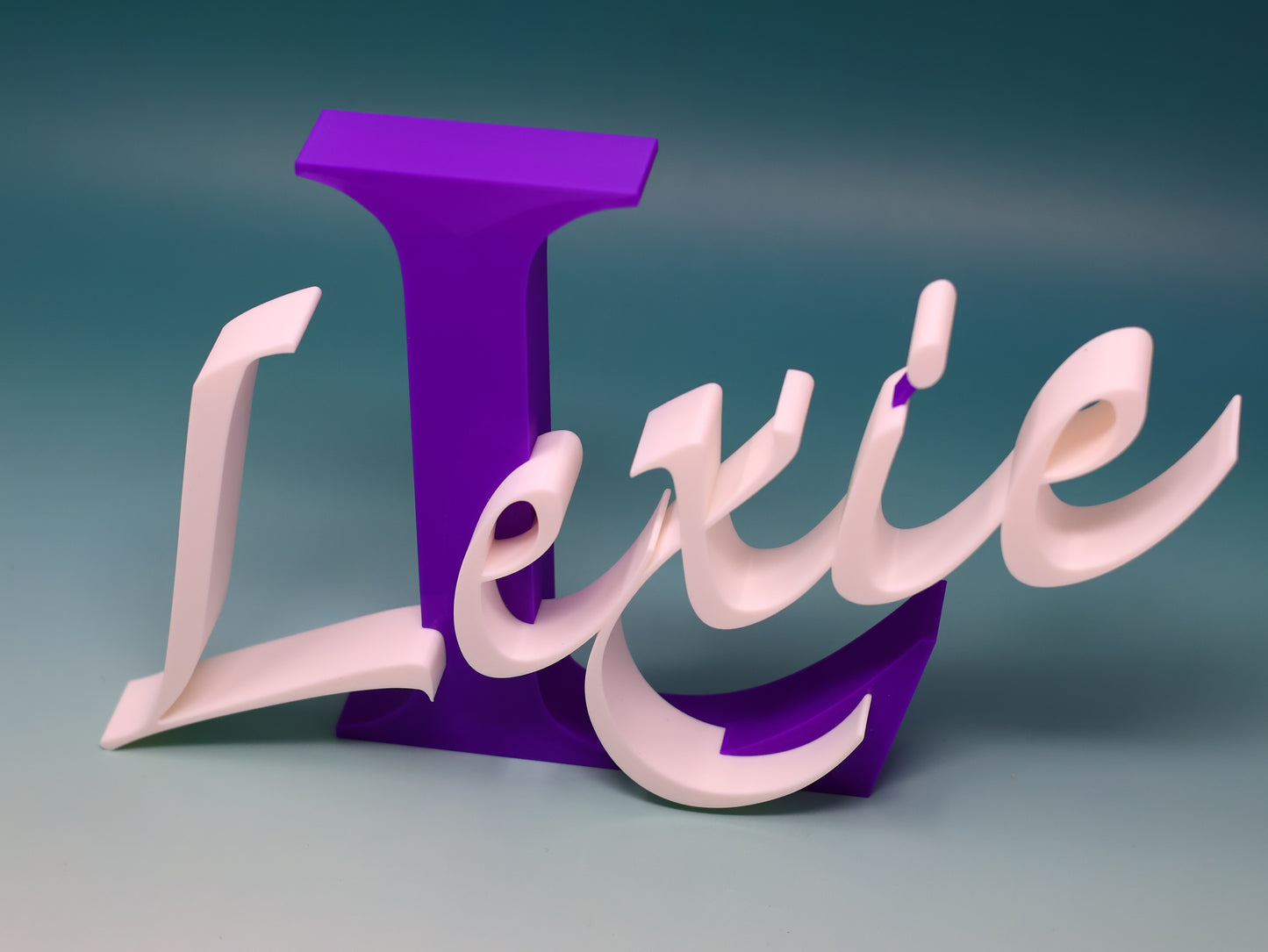 Custom 3D Printed Name Monogram Decorations