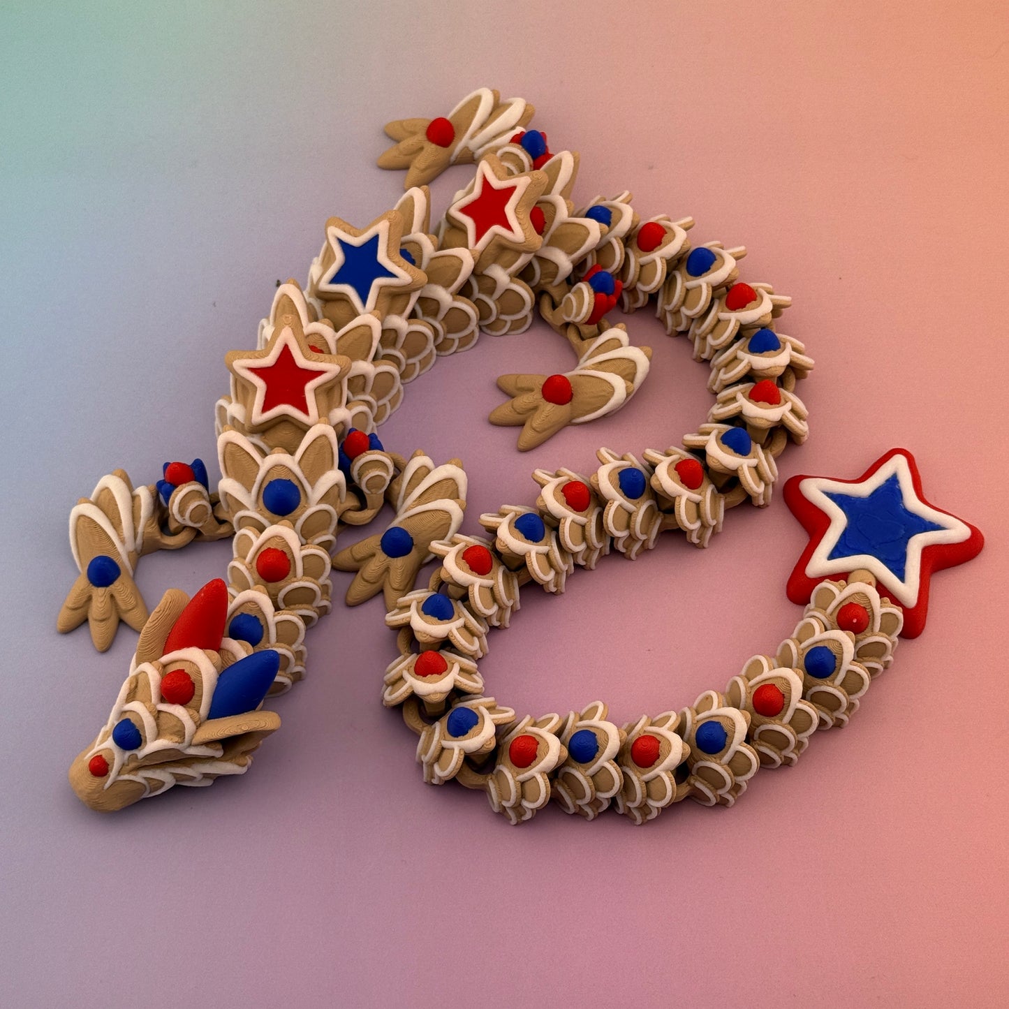 πΊπΈ Giant Patriotic Star Dragon (4th of July Edition)
