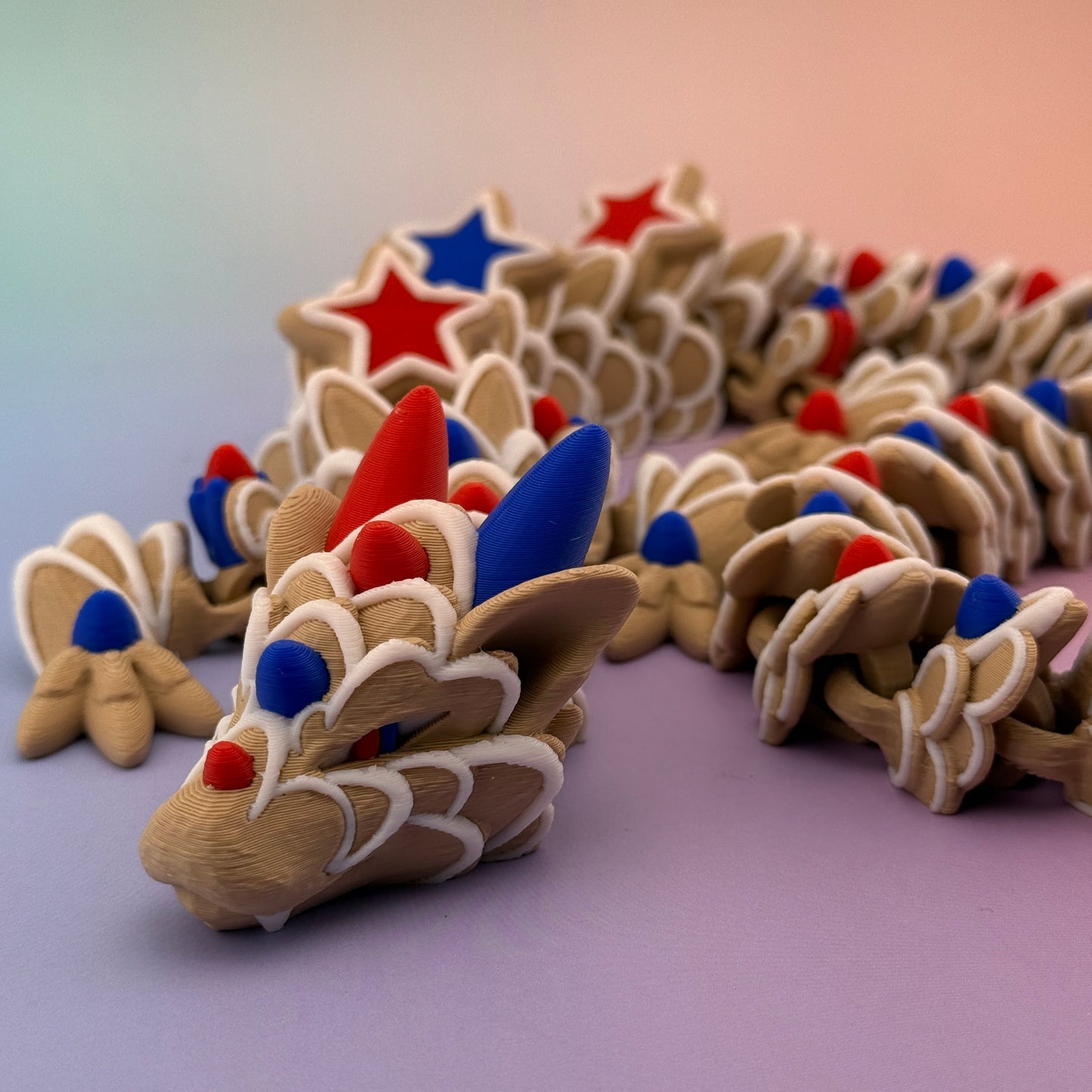 πΊπΈ Giant Patriotic Star Dragon (4th of July Edition)