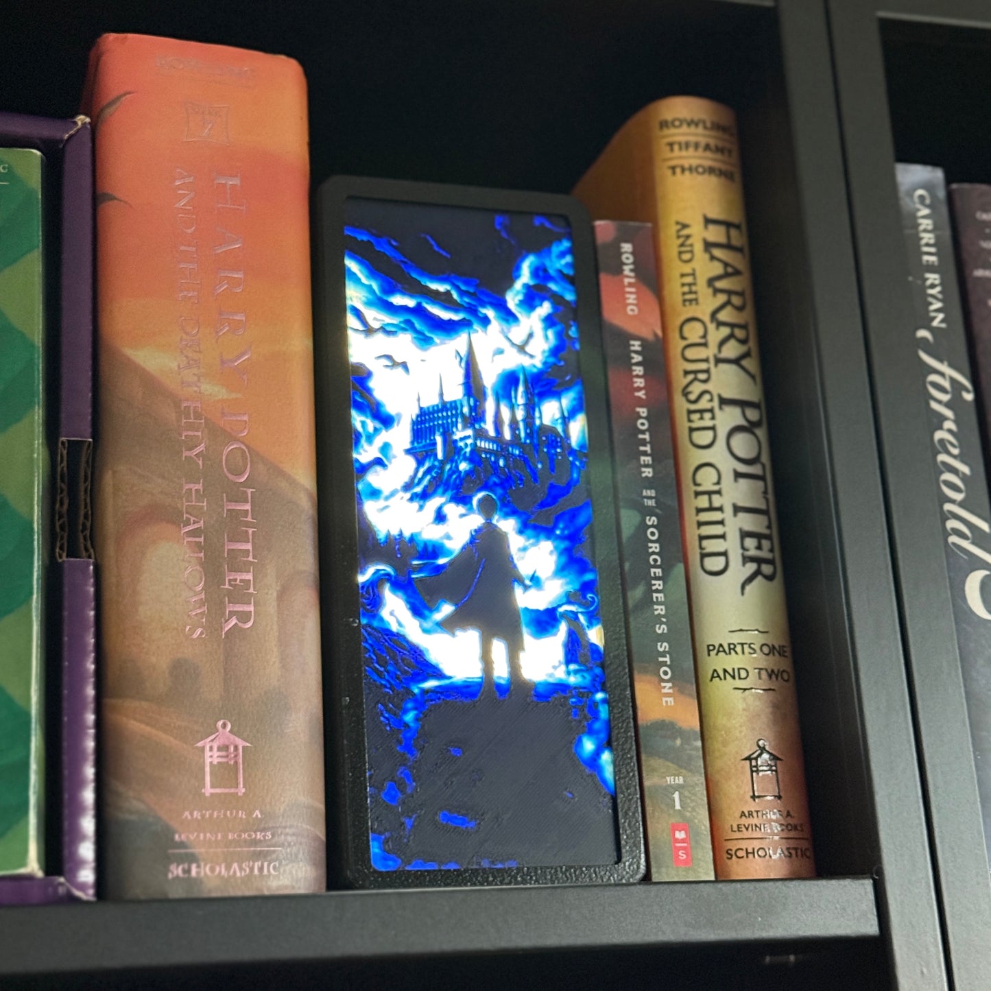 Magical Castle Light-Up Book Nook | 3D Printed Harry-Inspired Bookshelf Insert