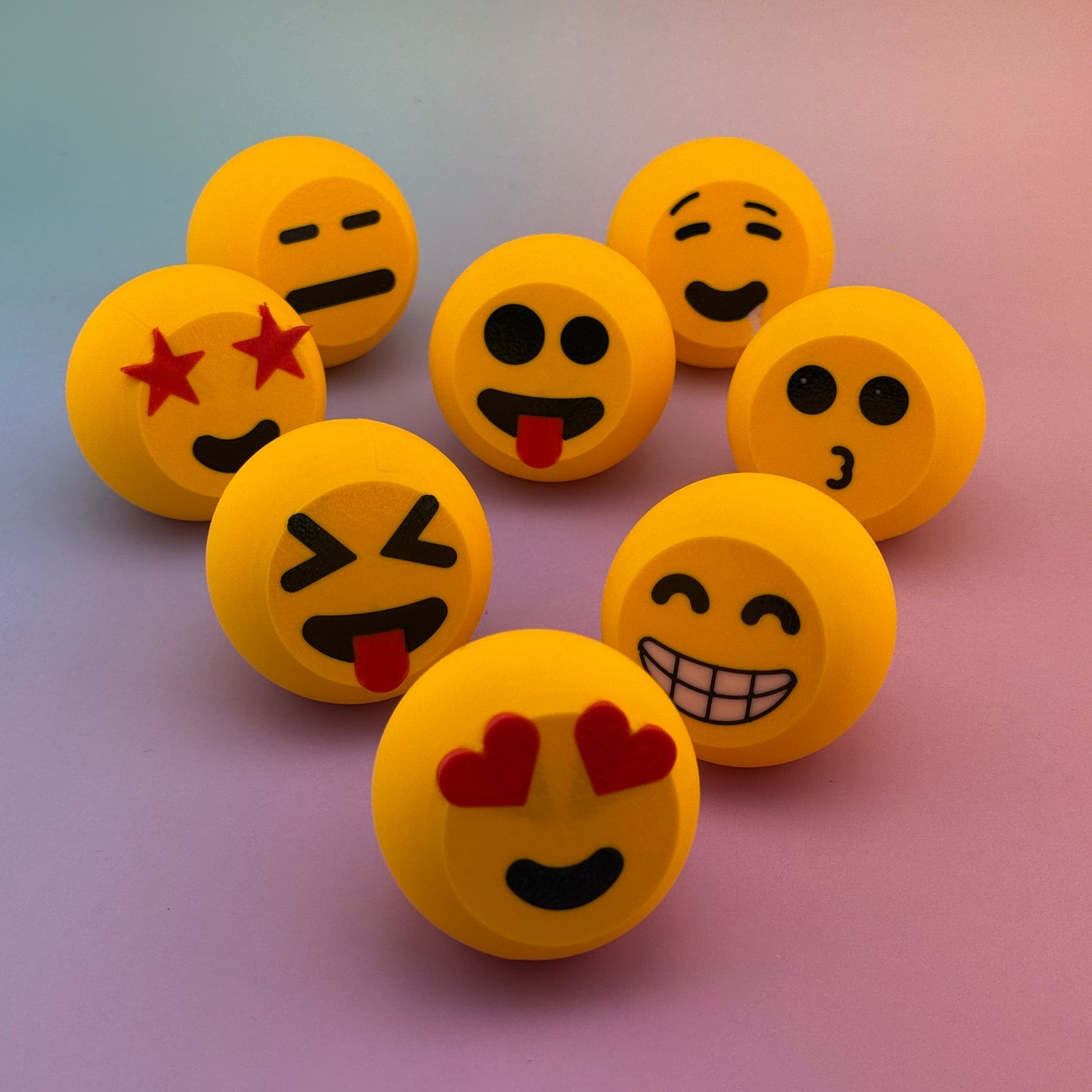 Emoji Buddy – 3D Printed Emoji Face Figurines