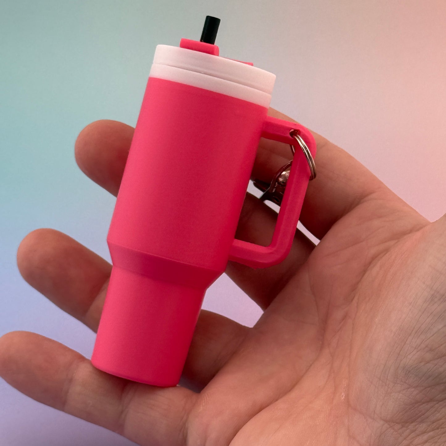 Mini Slim Can Tumbler Keychain – 3D Printed