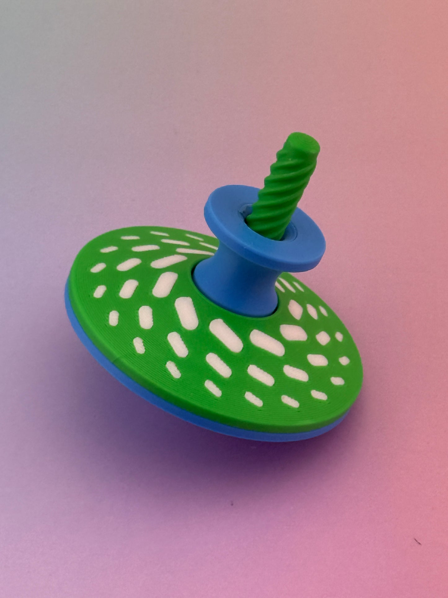 Custom 3D Printed Spin Top β With Twist-Start Handle