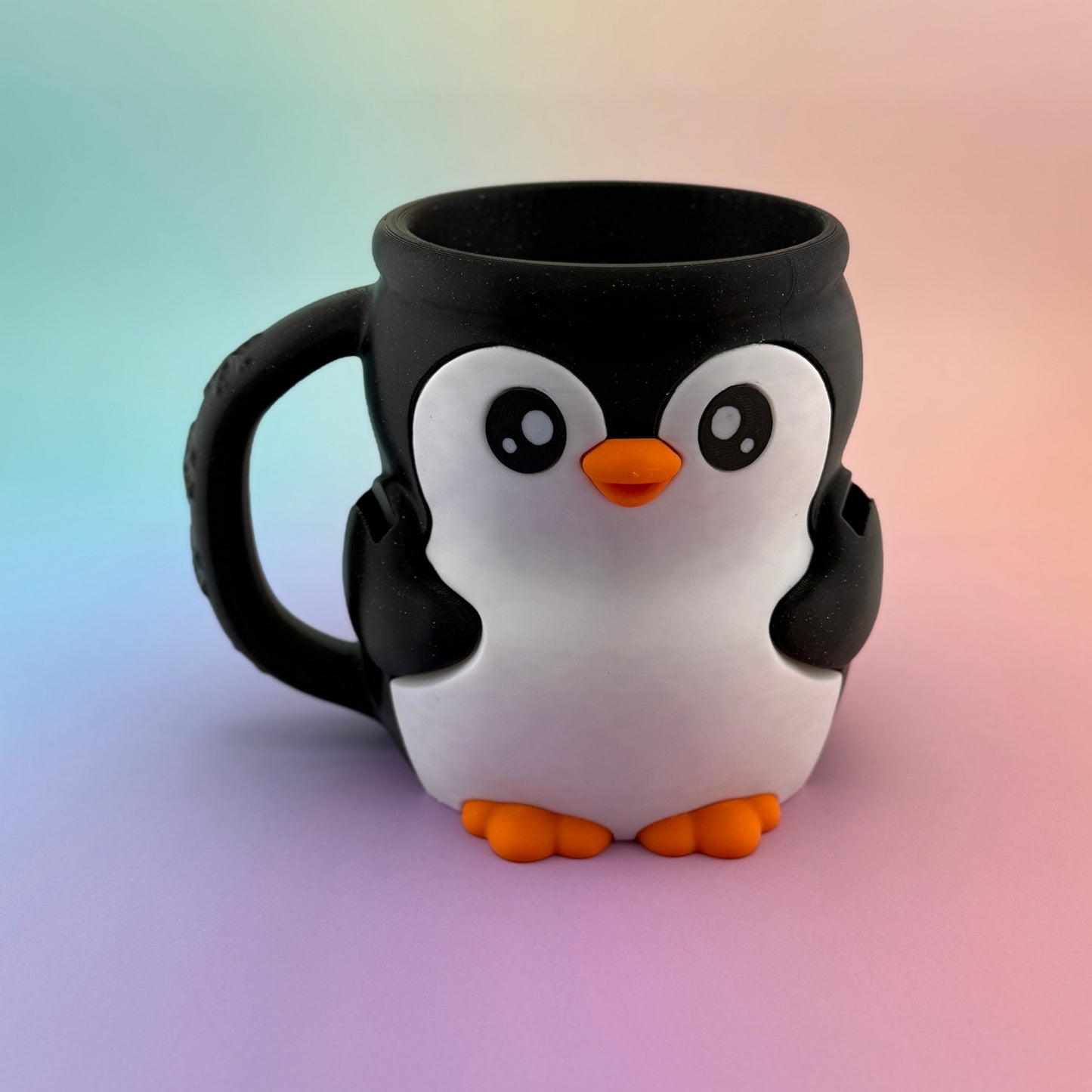 Penguin Ice Cream Pint Cozy - 3D Printed Holder with Spoon Slot for Häagen-Dazs, Ben & Jerry's, and More