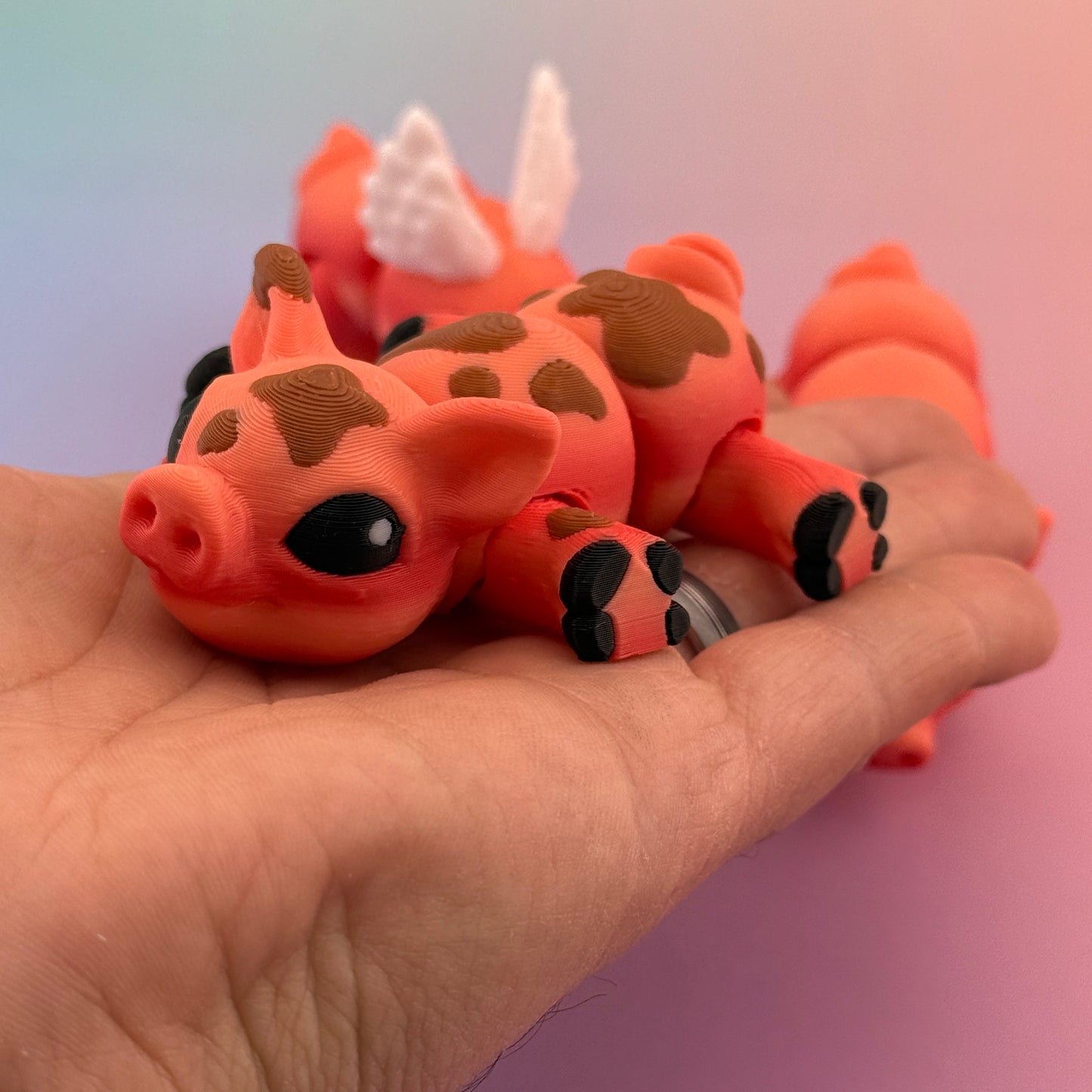 Articulated Piglet Trio - Premium 3D Printed Fidget Toys (Set of 3 Variations)