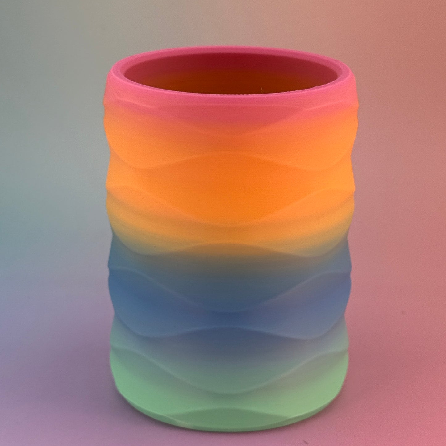 Rainbow Regular Can Kozy – 3D Printed Colorful Drink Holder for Standard Cans
