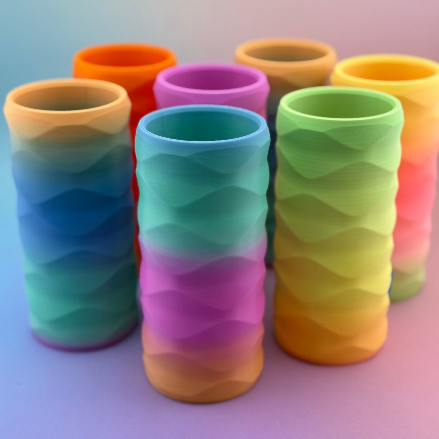 Rainbow Slim Can Kozy – 3D Printed Colorful Drink Holder