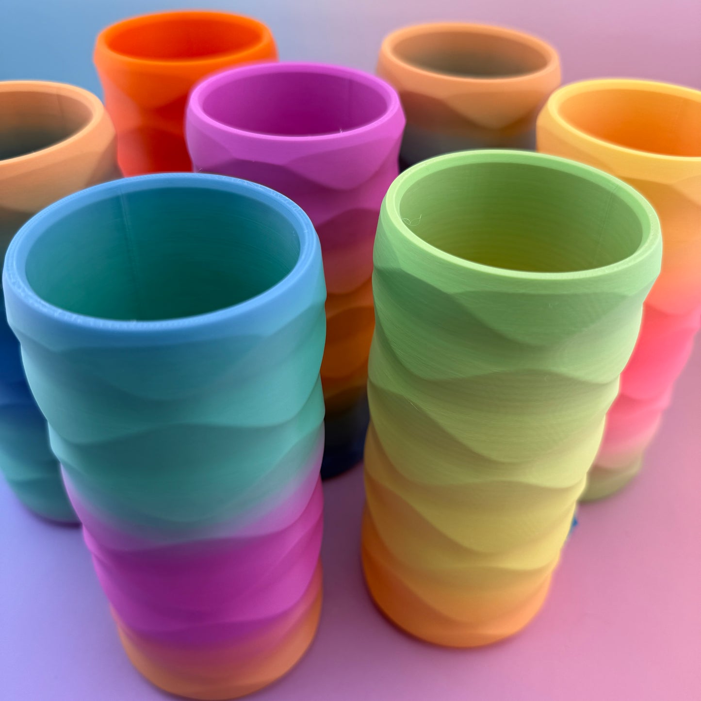 Rainbow Slim Can Kozy – 3D Printed Colorful Drink Holder