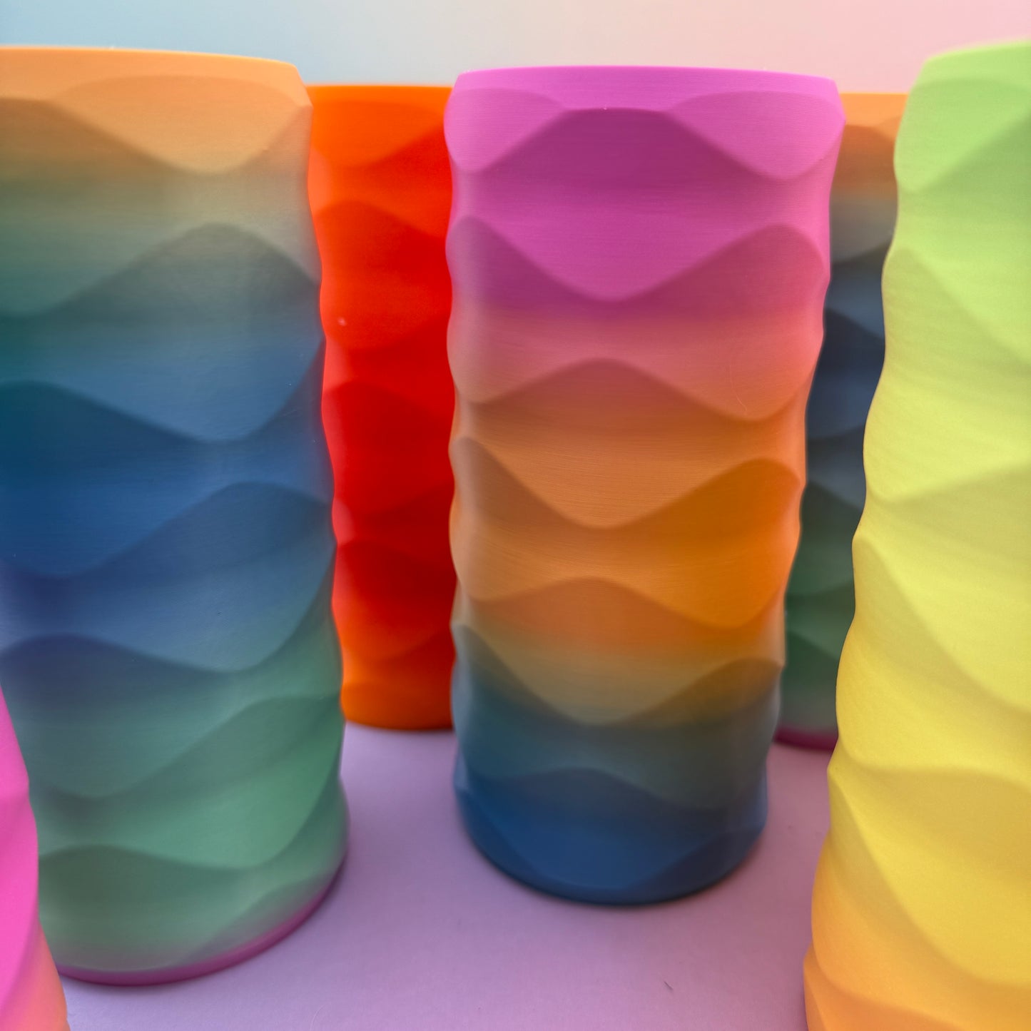 Rainbow Slim Can Kozy – 3D Printed Colorful Drink Holder
