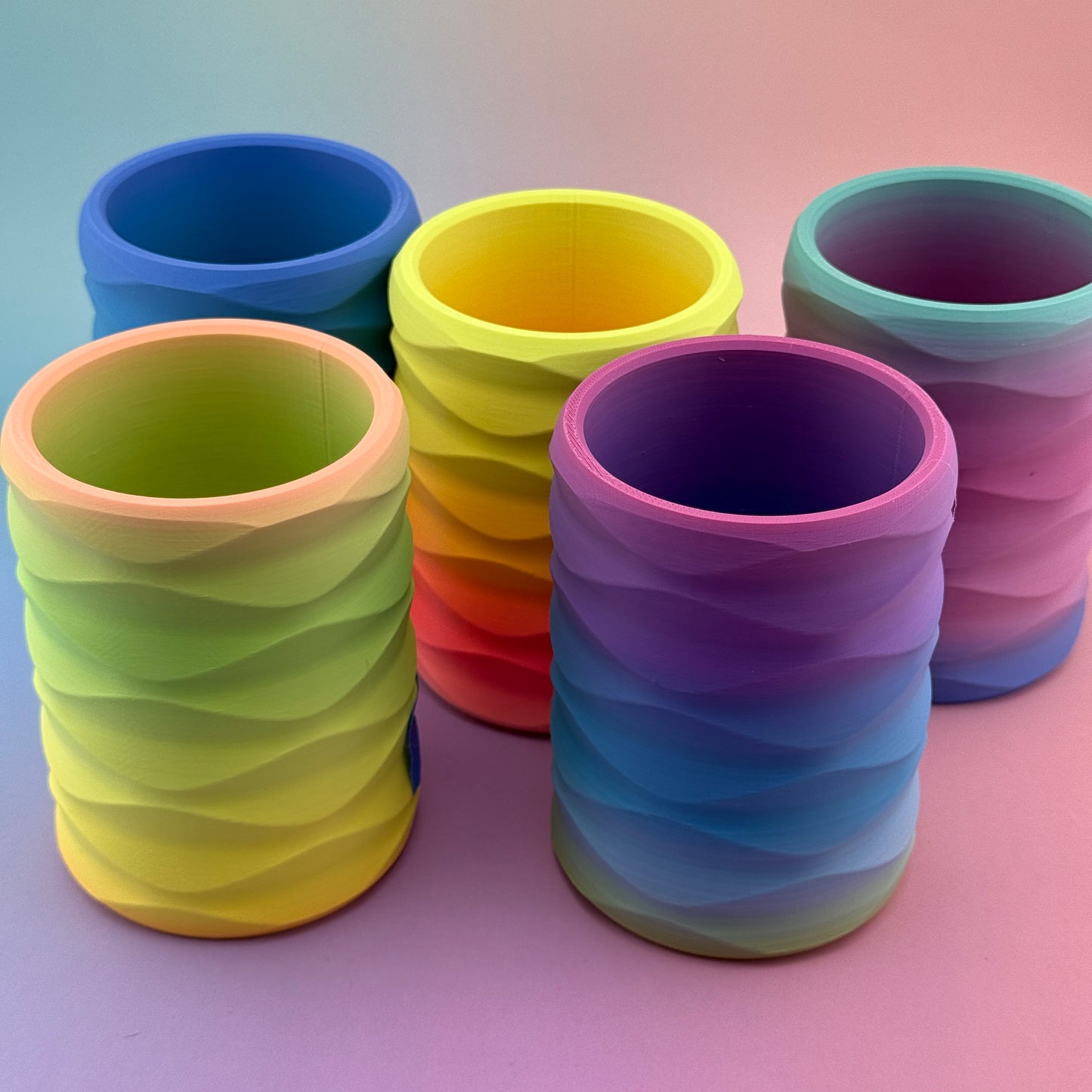 Rainbow Regular Can Kozy – 3D Printed Colorful Drink Holder for Standard Cans