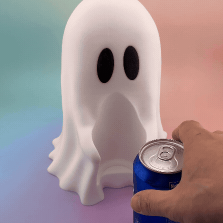 Boo Buddy – 3D Printed Ghost Can Holder (Fits 12 oz Cans)