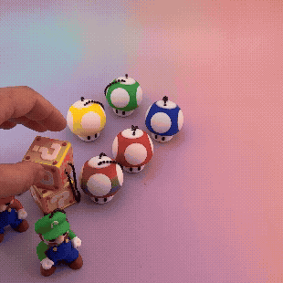 Retro Plumber Power Pack – 9-Piece 3D Printed Clickers & Keychains