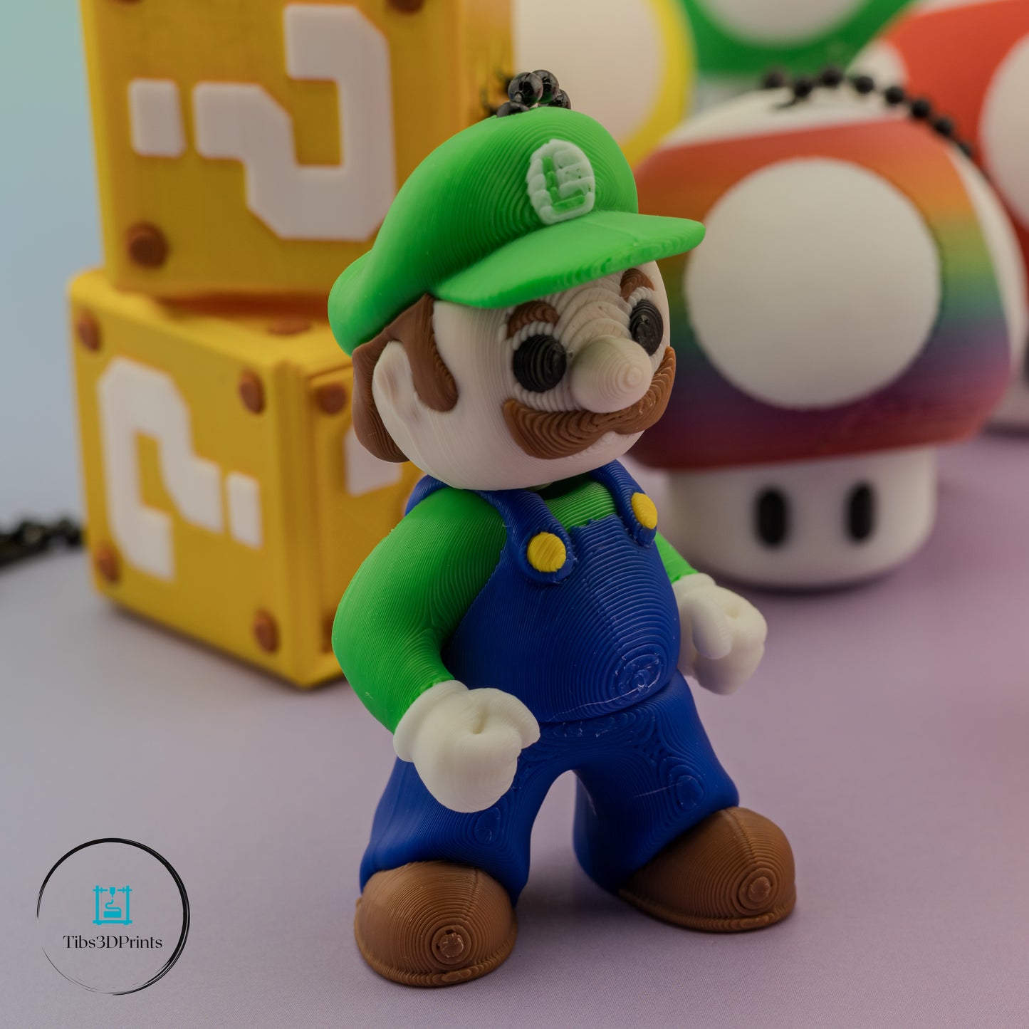 Retro Plumber Power Pack – 9-Piece 3D Printed Clickers & Keychains