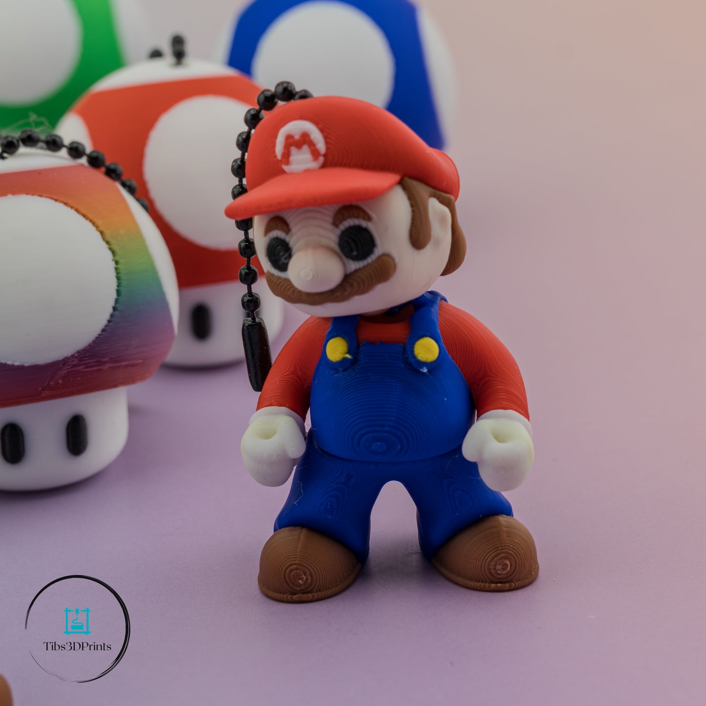 Retro Plumber Power Pack – 9-Piece 3D Printed Clickers & Keychains