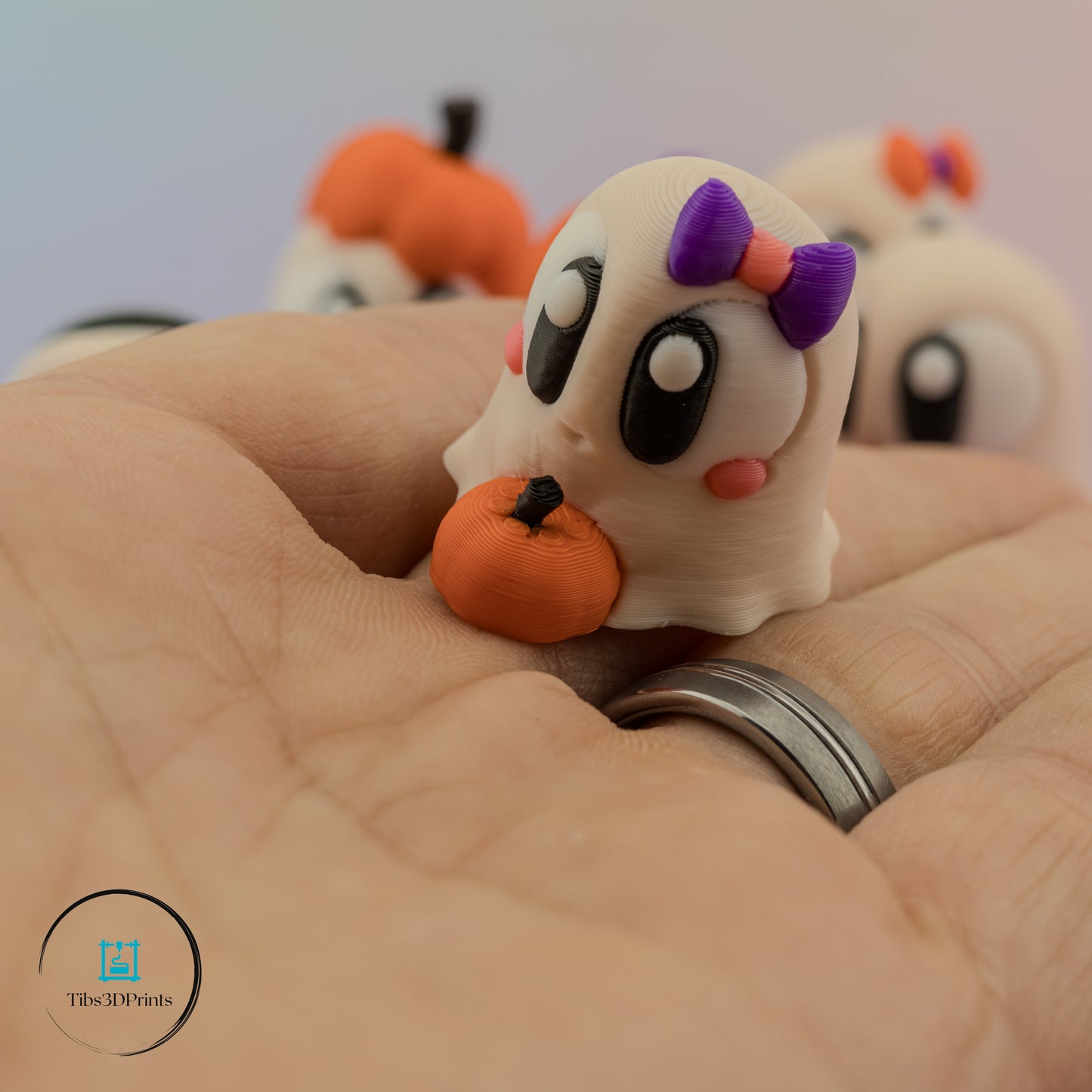 Halloween Mini Ghost Figurine Set β 8 Pack Collectible Decorations