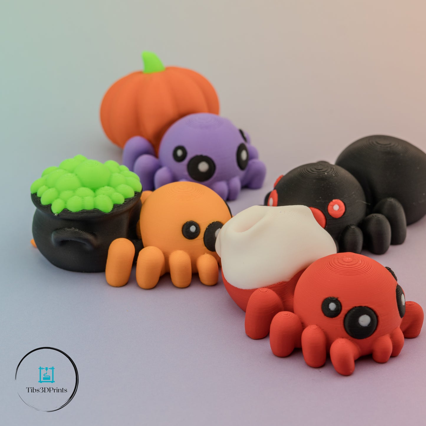 Spooky Cute Spider 4 Pack β Halloween Desk & Shelf Decorations