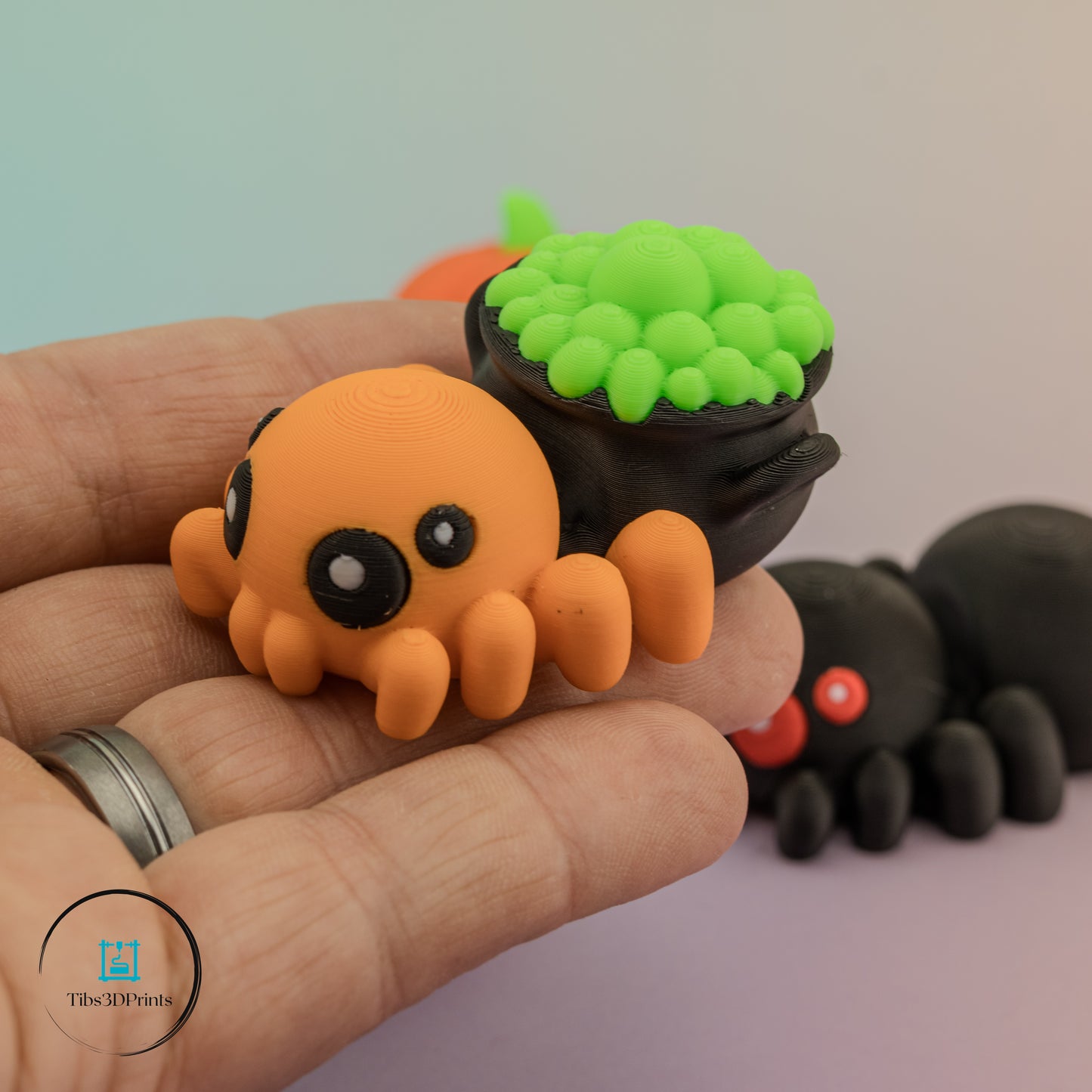 Spooky Cute Spider 4 Pack β Halloween Desk & Shelf Decorations