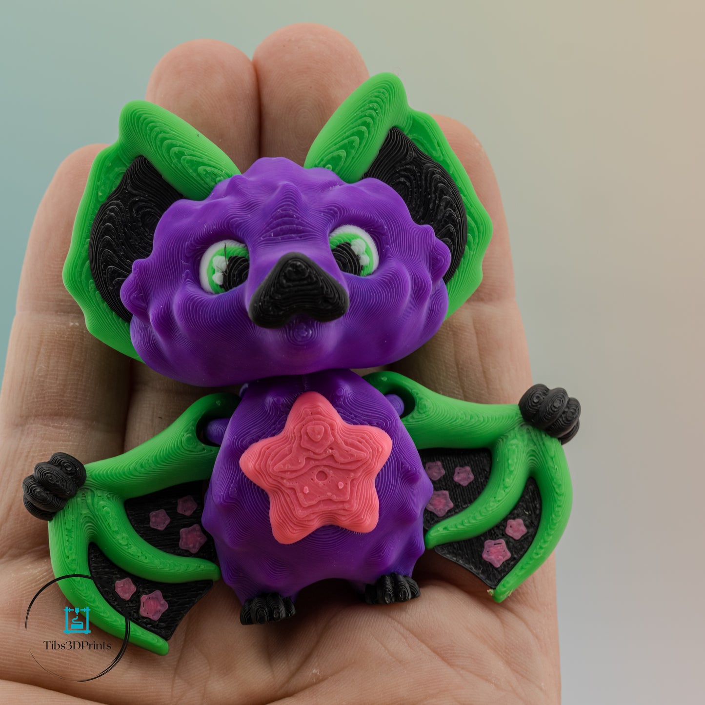 Cute 3D Printed Halloween Bats β Star, Moon & Magical Designs