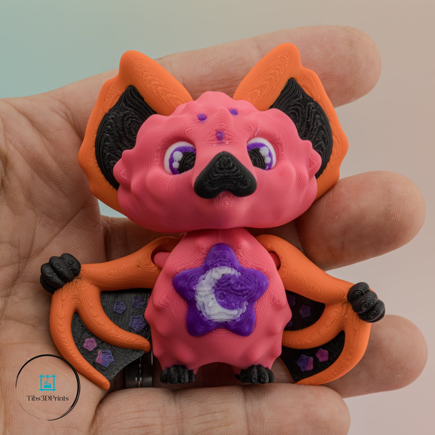 Cute 3D Printed Halloween Bats β Star, Moon & Magical Designs