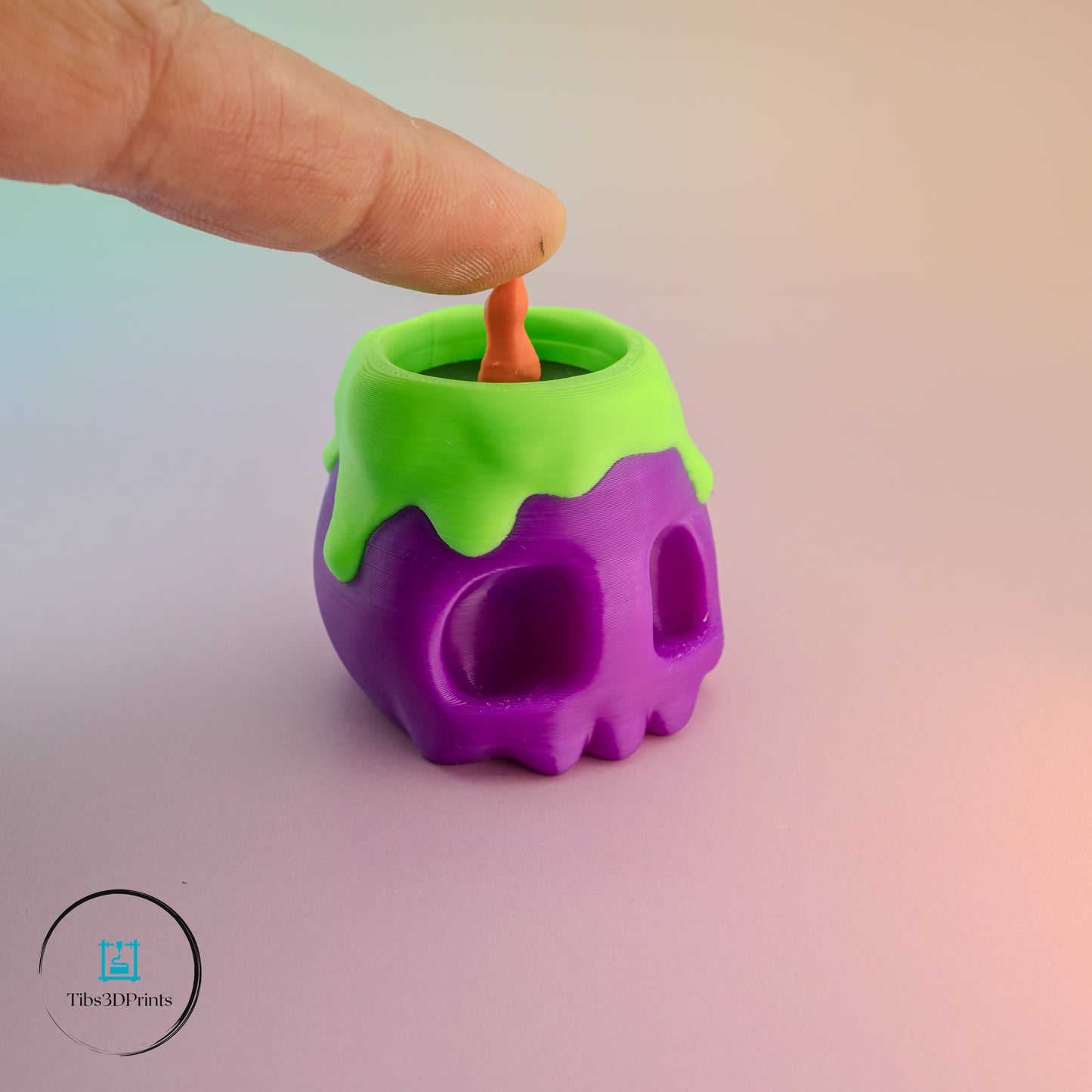 Skull Clicker – Spooky Skull Candle Fidget Toy with Mechanical Switch