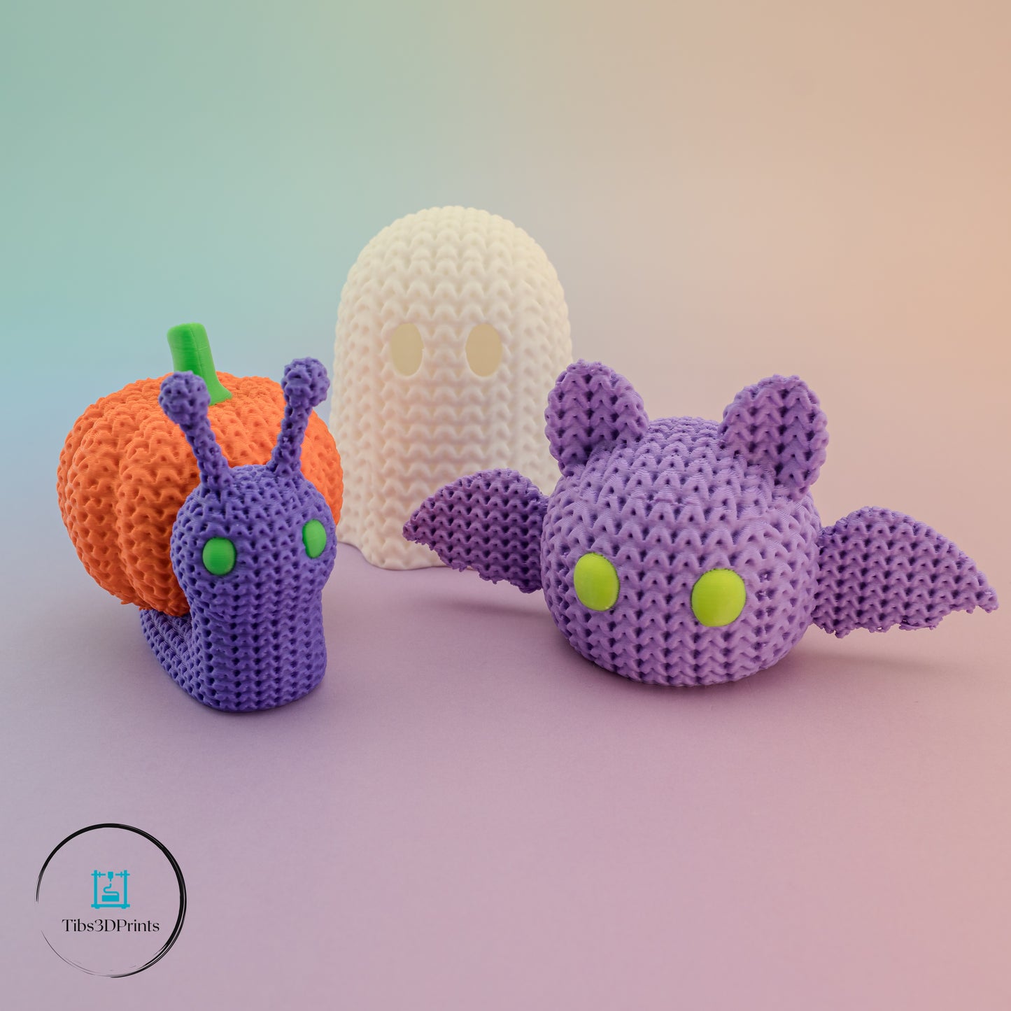 Halloween Crochet Creatures β Snail, Bat & Ghost (3 Pack)