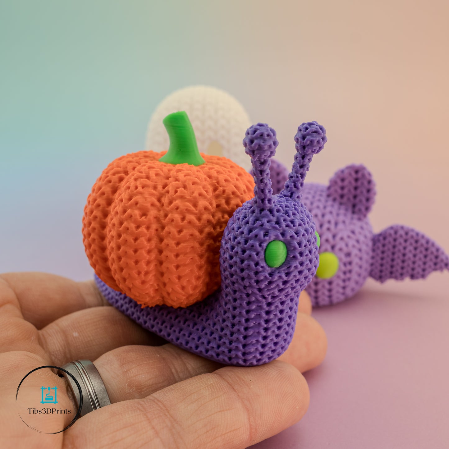 Halloween Crochet Creatures β Snail, Bat & Ghost (3 Pack)