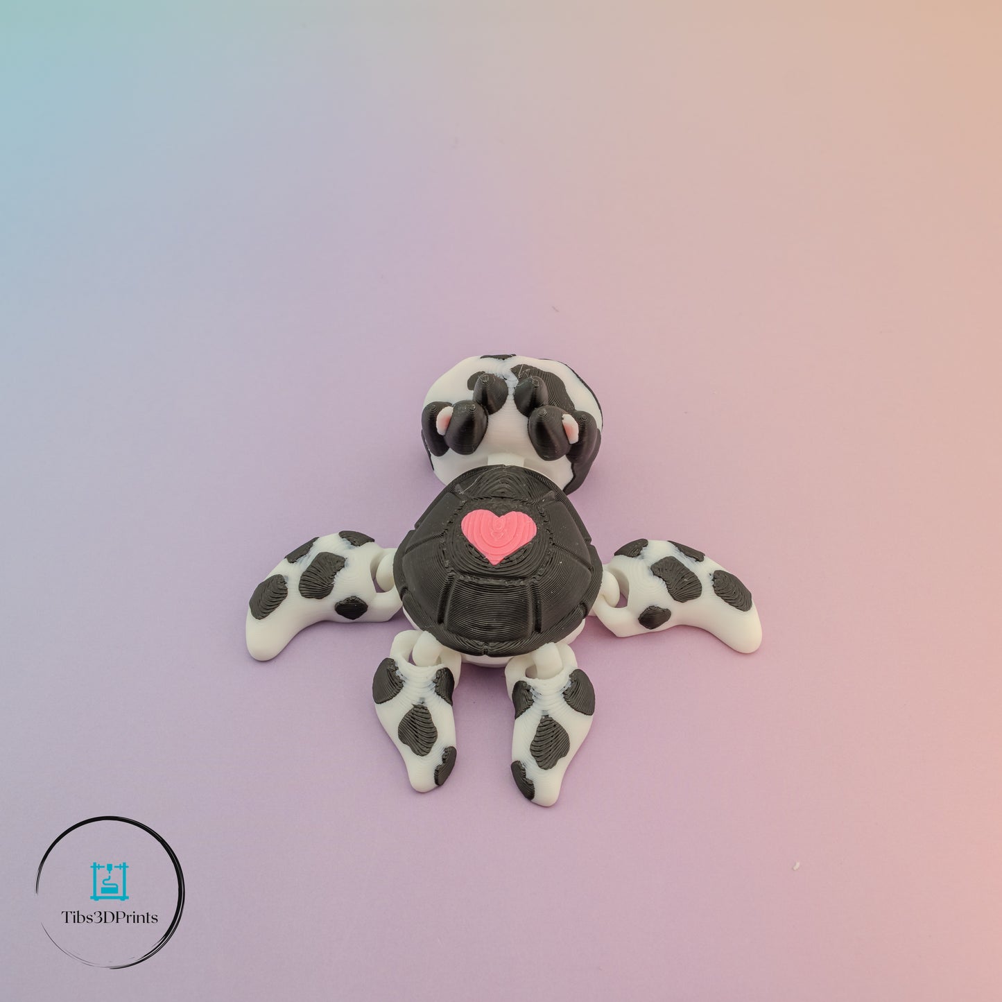 Moo Turtle – Articulated Cow-Pattern Dragon Turtle