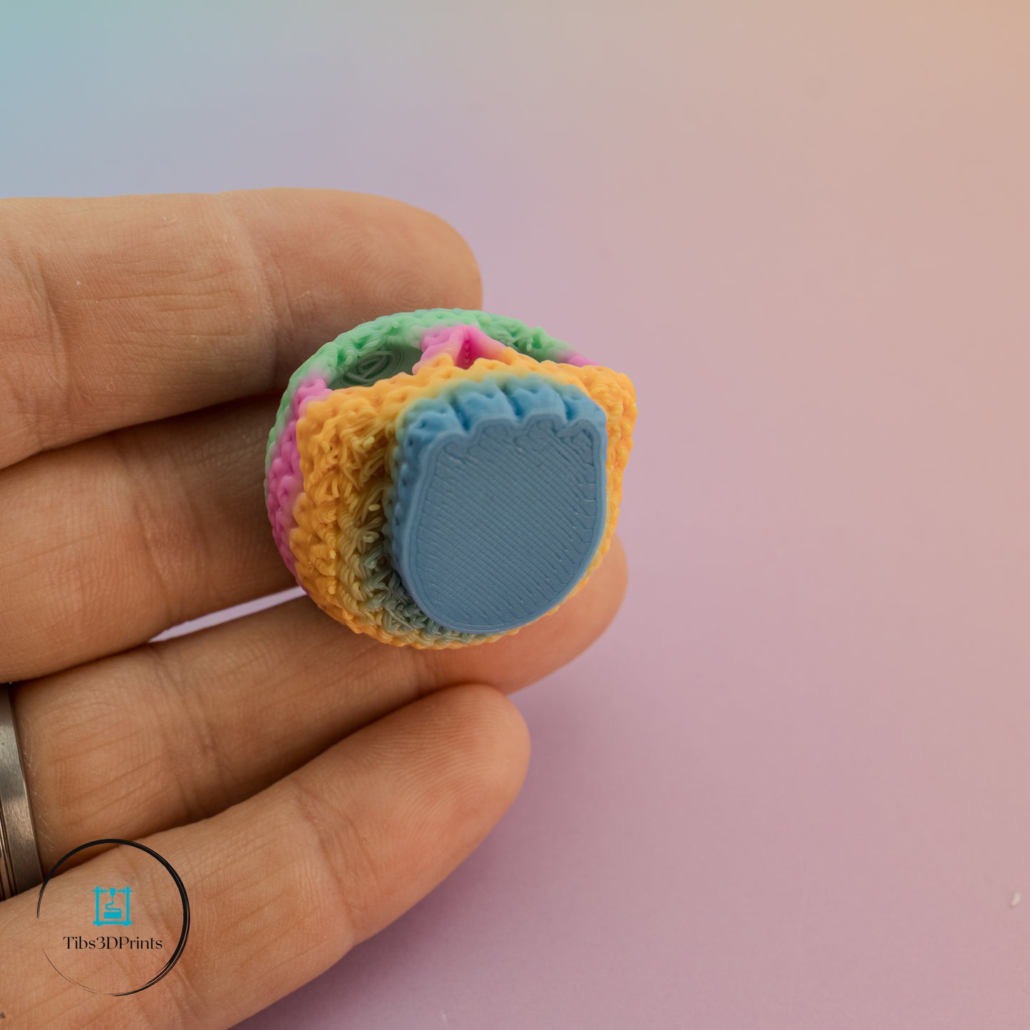 Rainbow Skull Keychain ππ 3D Printed Mini Charm