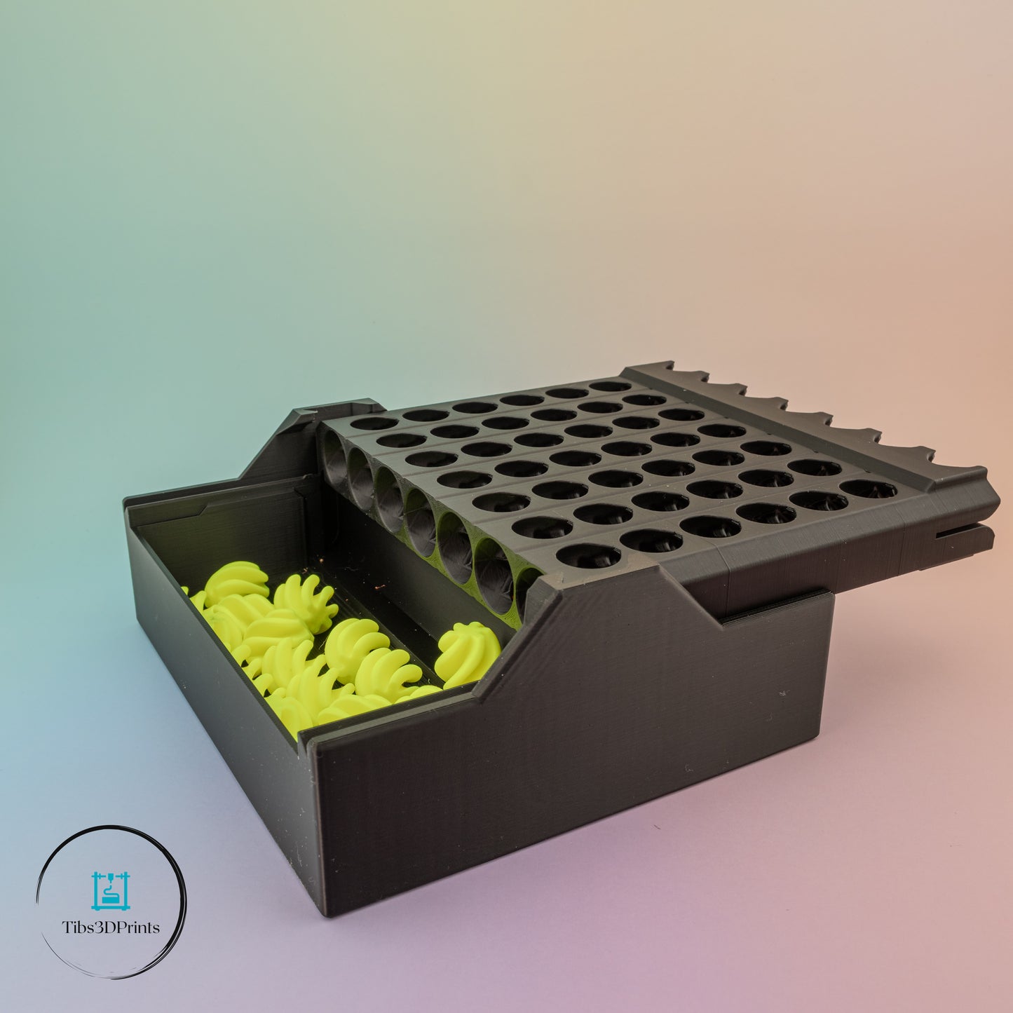 Auto‑Sorting Connect 4 – 3D Printed Game (Pull‑Up Reset + Storage)