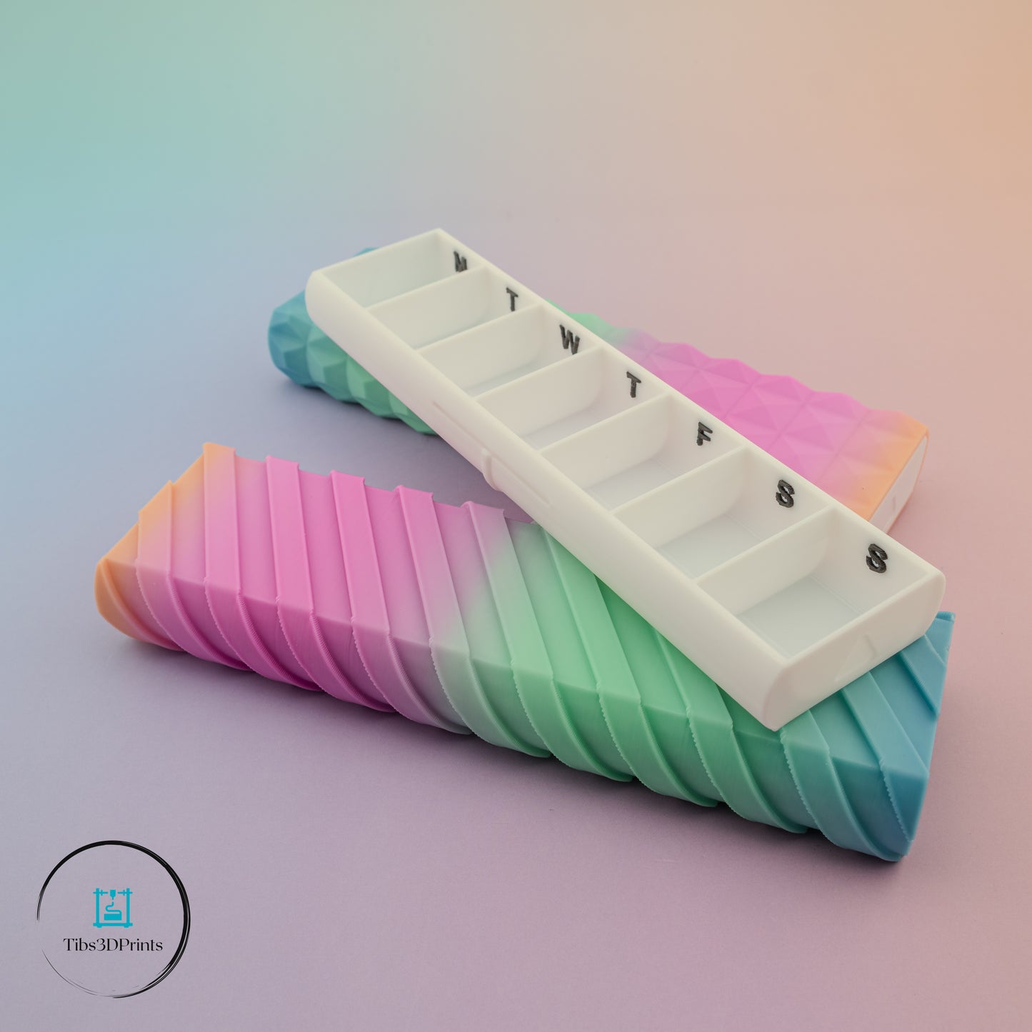 Rainbow Medicine Holder — 2 Pack (Weekly Pill Organizer)
