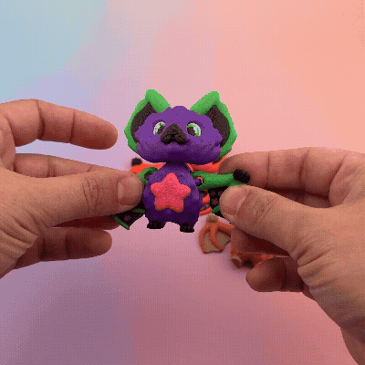 Cute 3D Printed Halloween Bats β Star, Moon & Magical Designs
