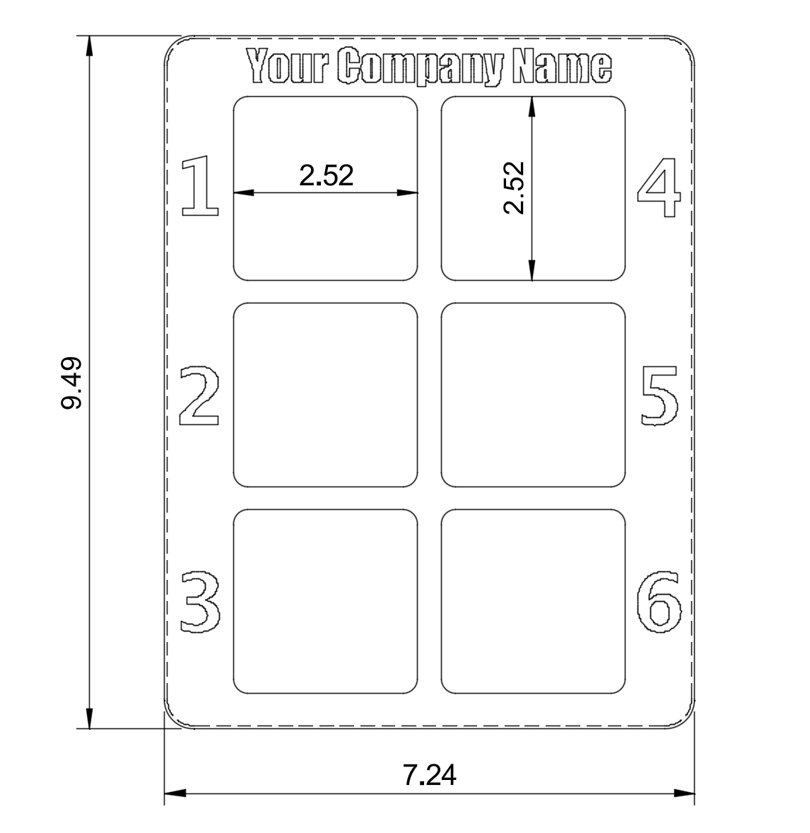 Custom Live Sale Claim Tray | 6-Slot Numbered Display — Pick Your Size