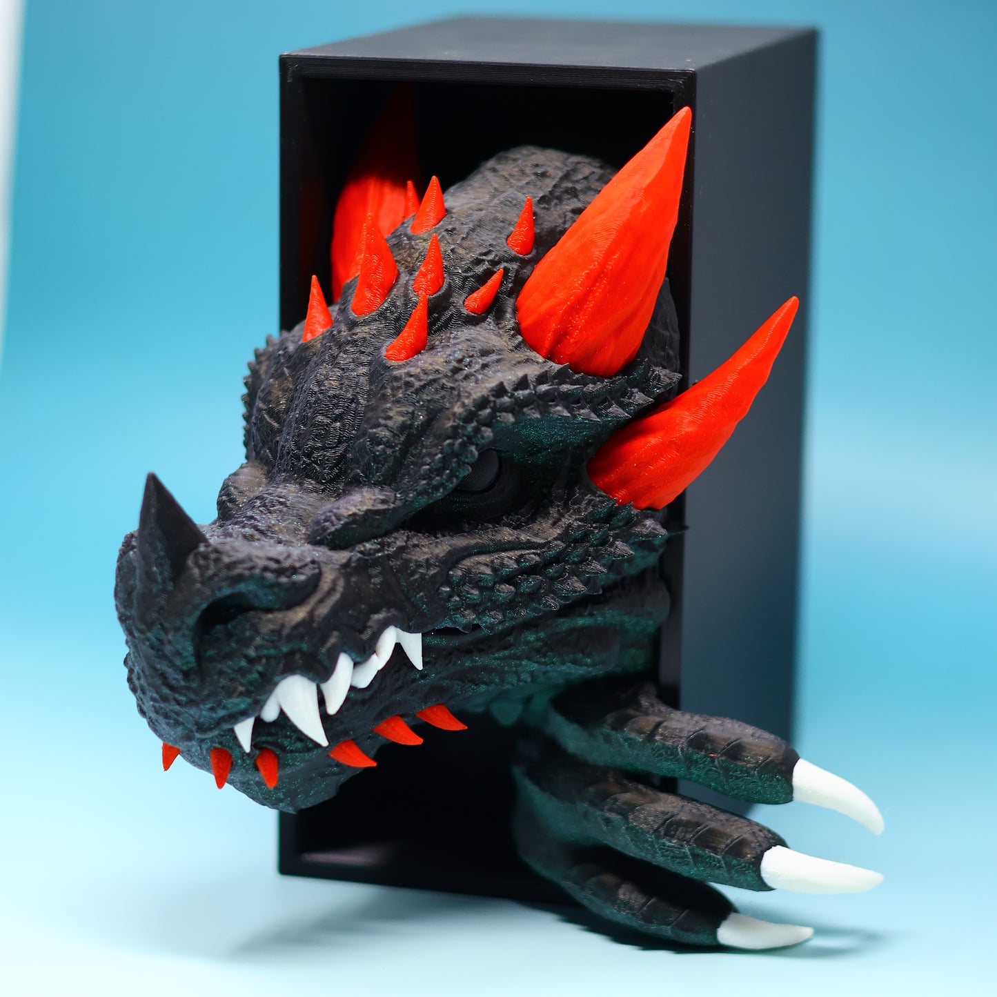 Dragon Book Nook – Enchanted 3D Printed Fantasy Bookshelf Insert