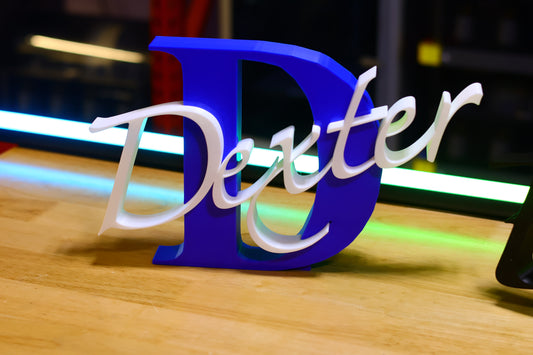 Custom 3D Printed Name Monogram Decorations