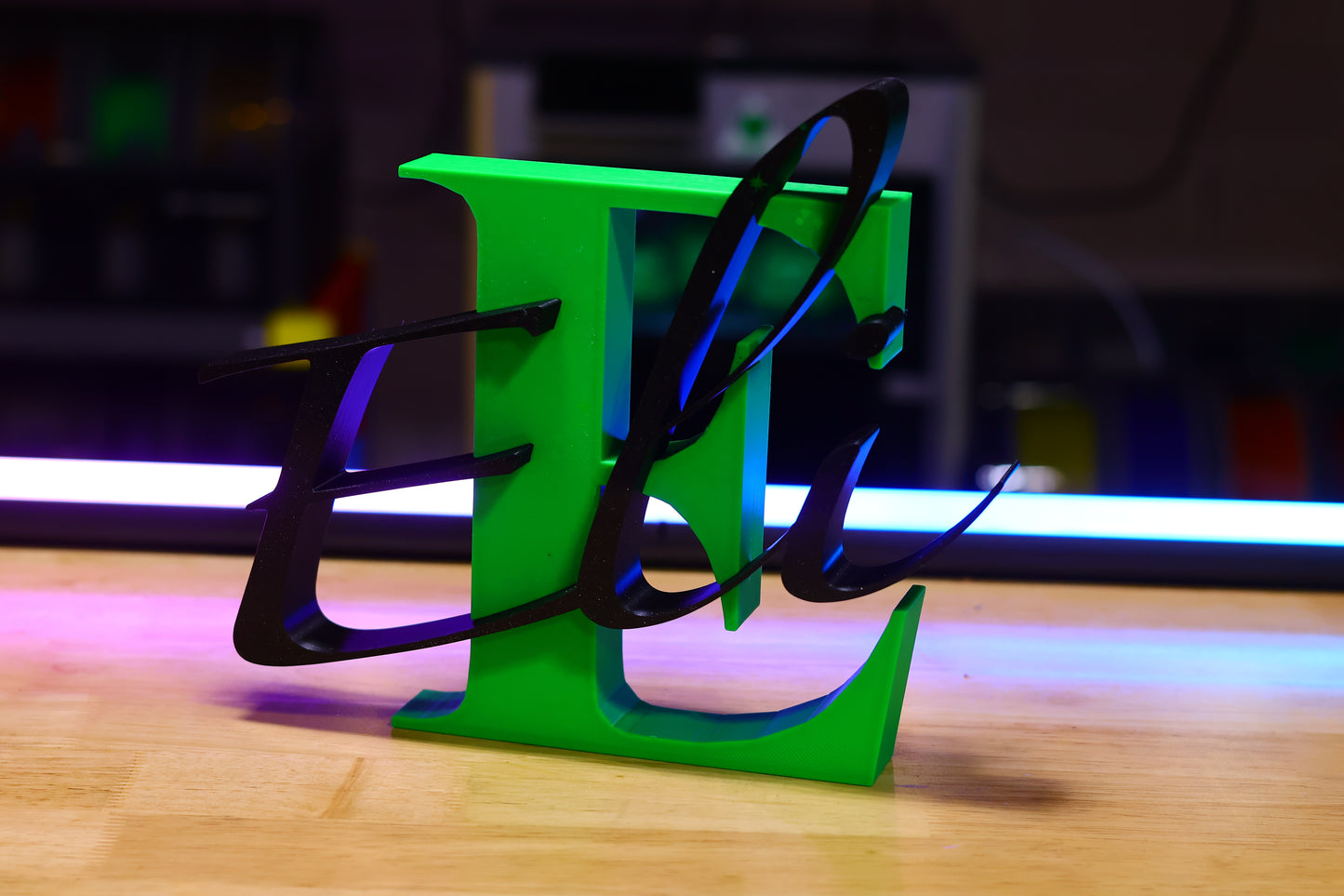 Custom 3D Printed Name Monogram Decorations