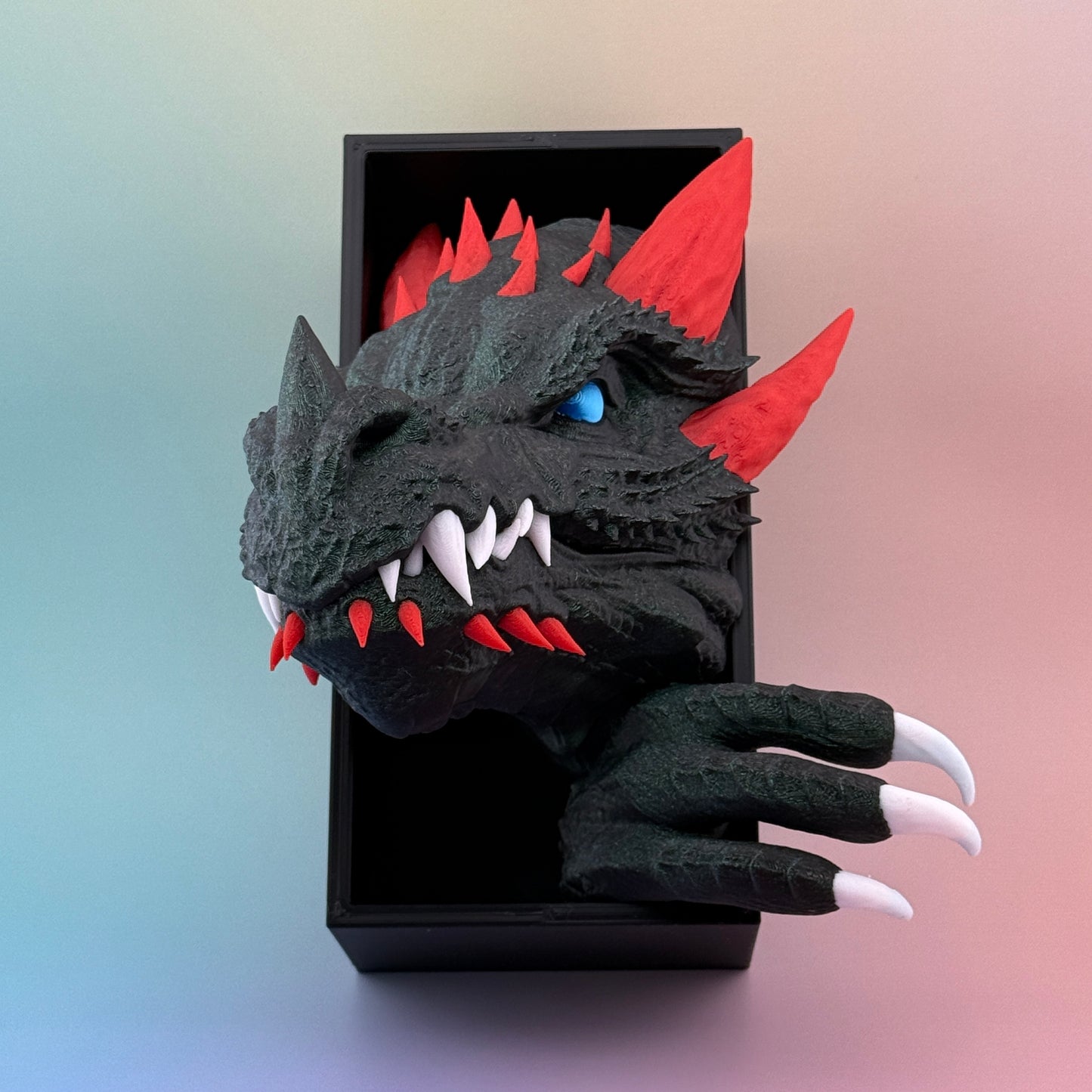 Dragon Book Nook – Enchanted 3D Printed Fantasy Bookshelf Insert