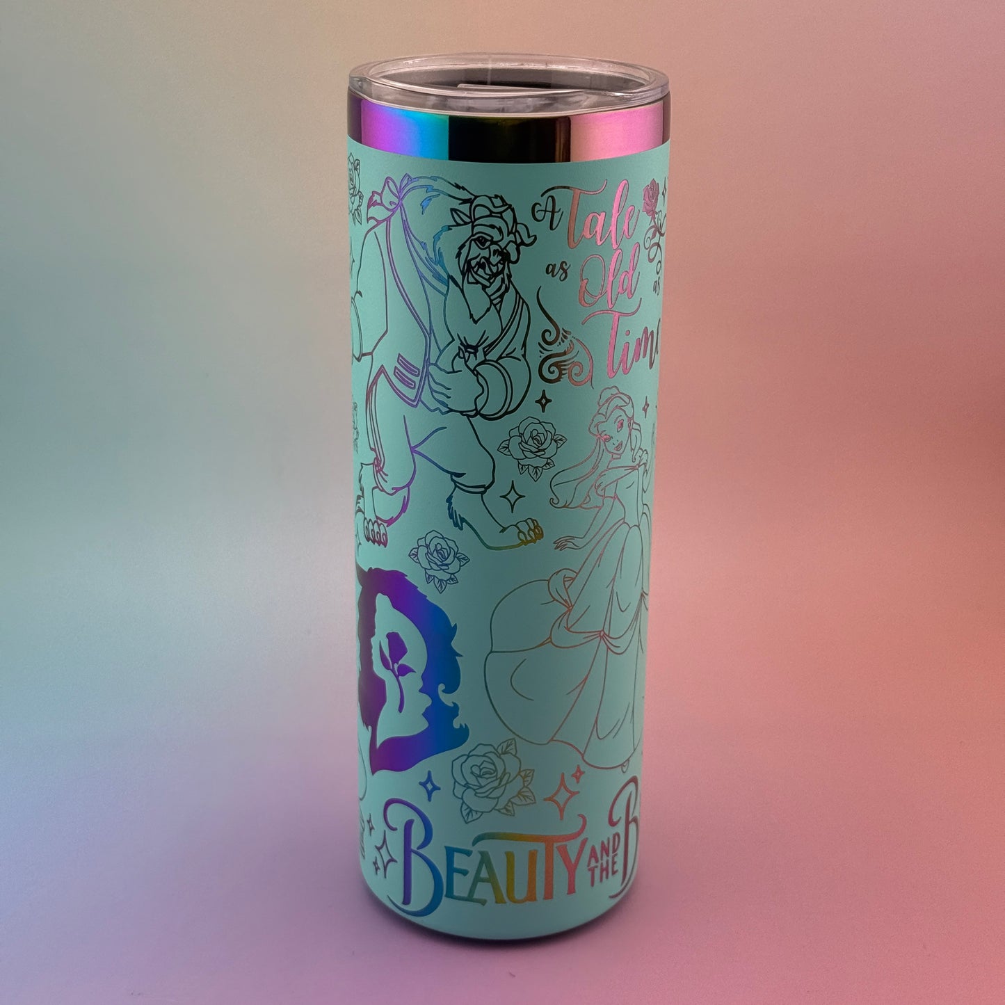 20 oz Laser Engraved Skinny Tumbler | Custom Stainless Steel Cup | Personalized Gift Idea