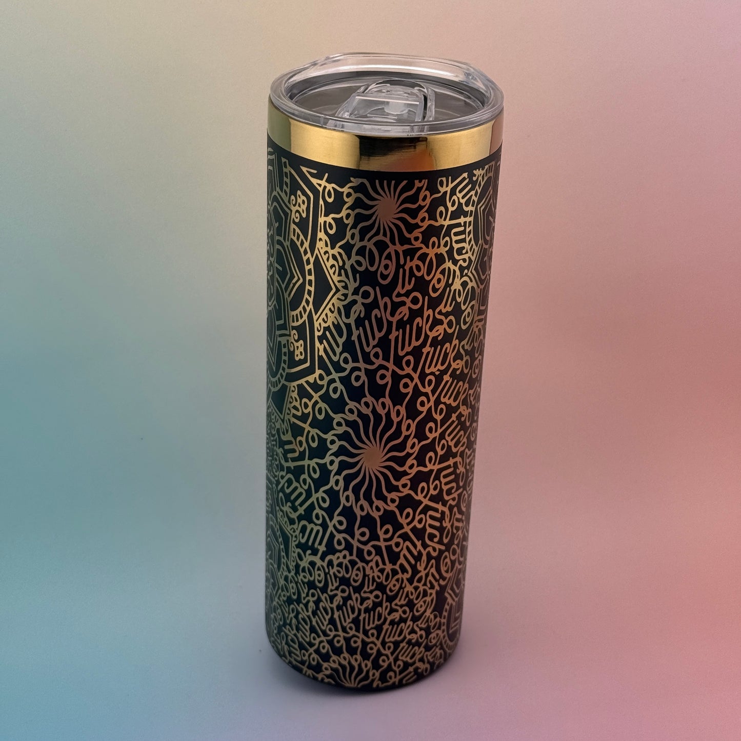 20 oz Laser Engraved Skinny Tumbler | Custom Stainless Steel Cup | Personalized Gift Idea