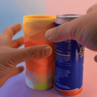 Rainbow Slim Can Kozy – 3D Printed Colorful Drink Holder