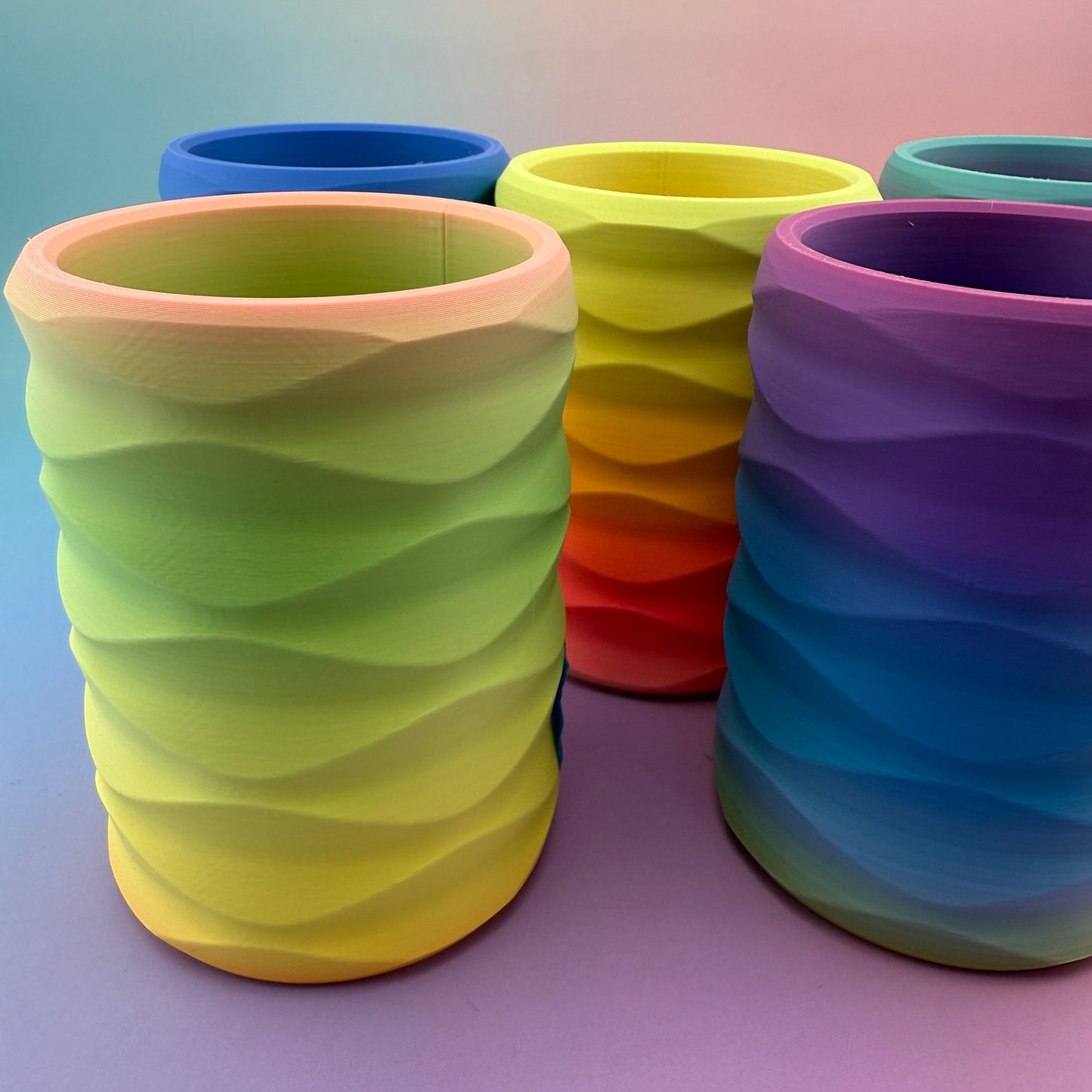 Rainbow Regular Can Kozy – 3D Printed Colorful Drink Holder for Standard Cans