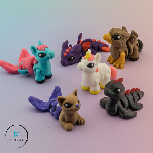 Mythical Creature Hatchlings – 6-Piece Mini Set