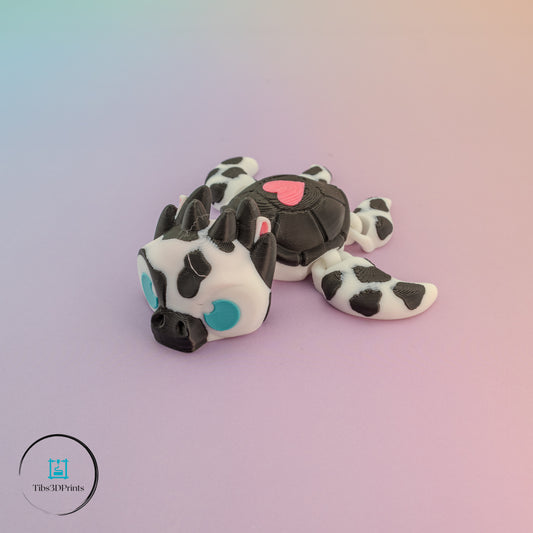 Moo Turtle – Articulated Cow-Pattern Dragon Turtle