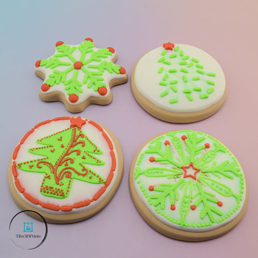Christmas Cookie Ornament Set (4-Pack)