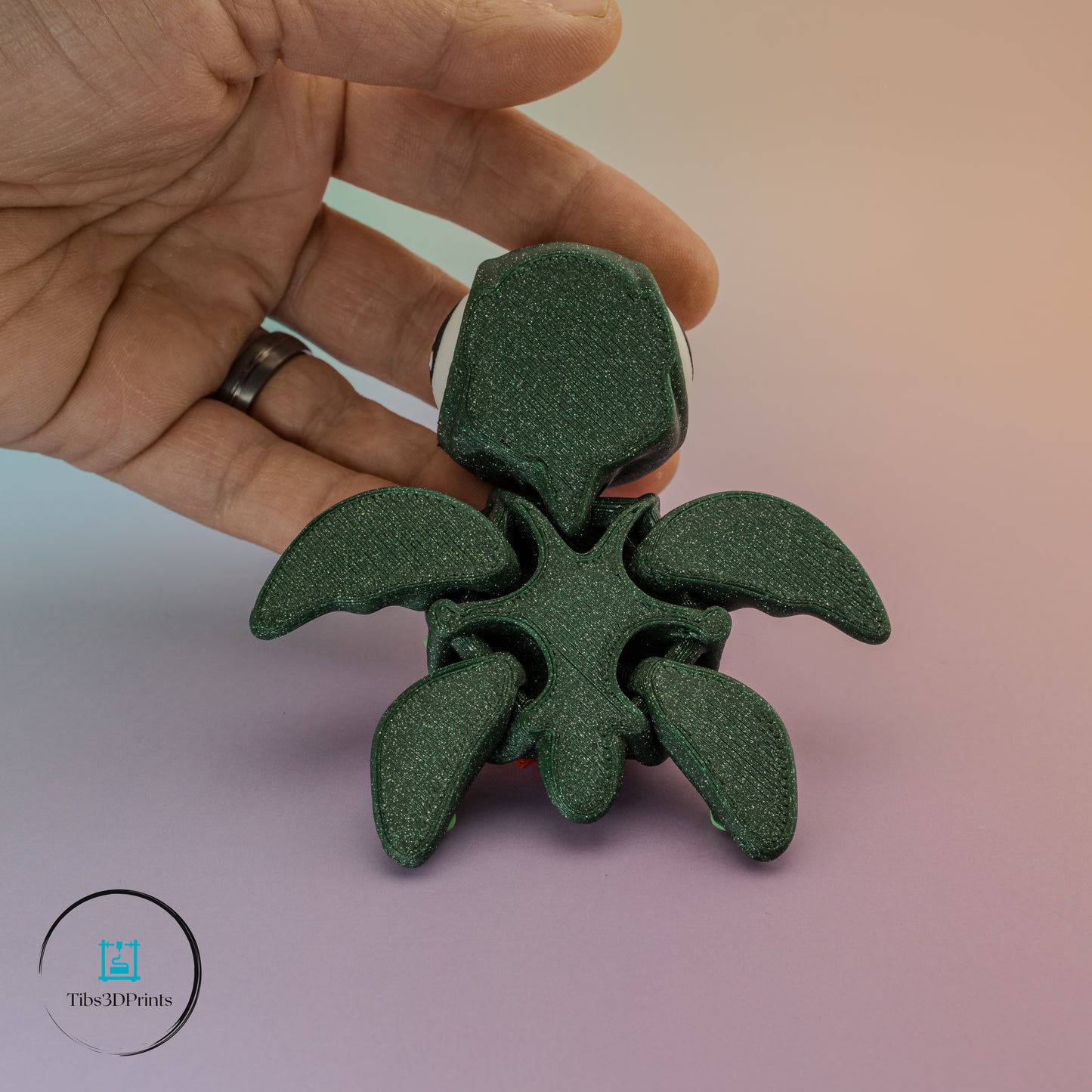 Holiday Turtle – Poinsettia Edition Articulated 3D Print