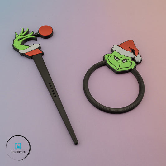 Grump Guy Hair Pin – Holiday Edition