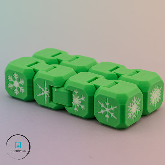 Snowflake Infinity Cube - Winter Fidget Toy