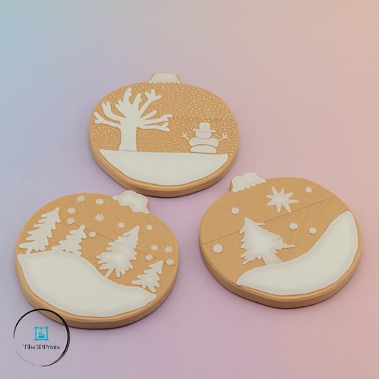 Gingerbread Ornament Sets - Holiday Tree Decoration