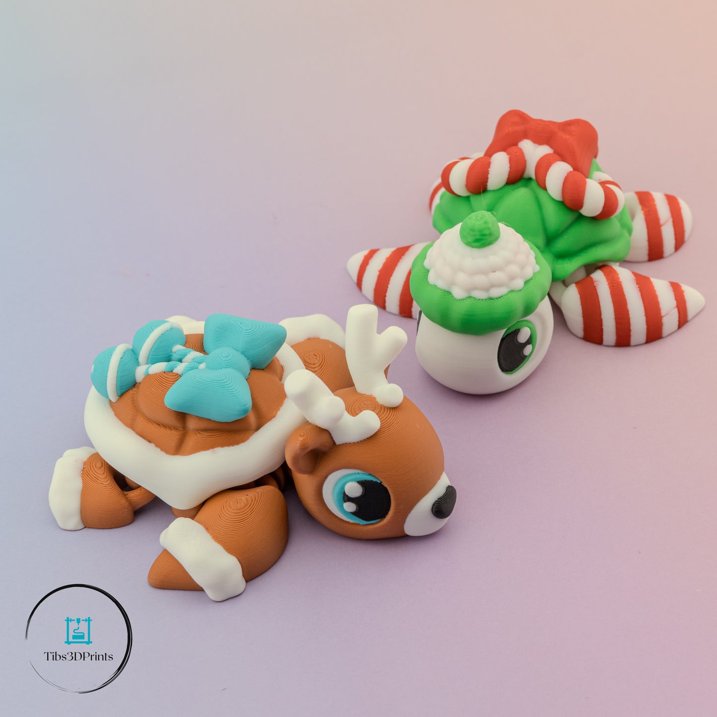 Christmas Turtle Bundle - Reindeer & Elf