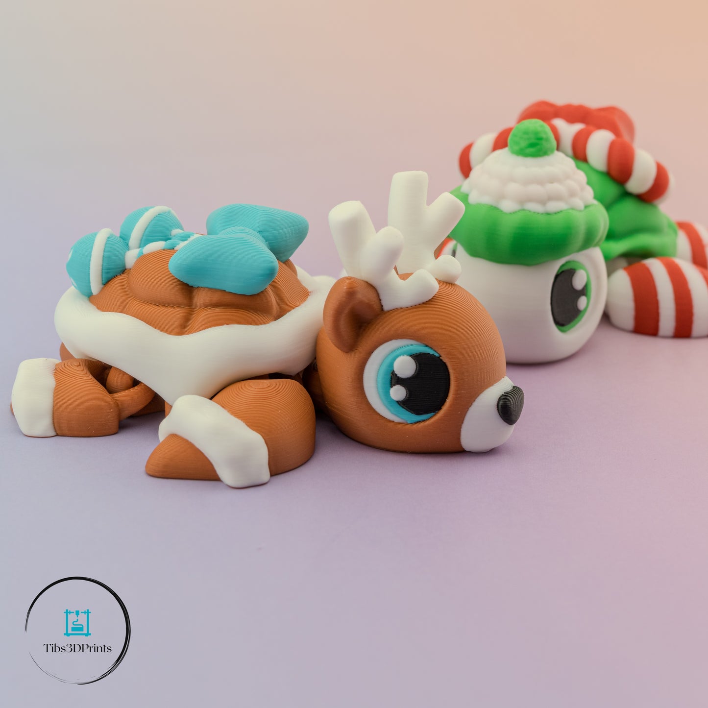 Christmas Turtle Bundle - Reindeer & Elf