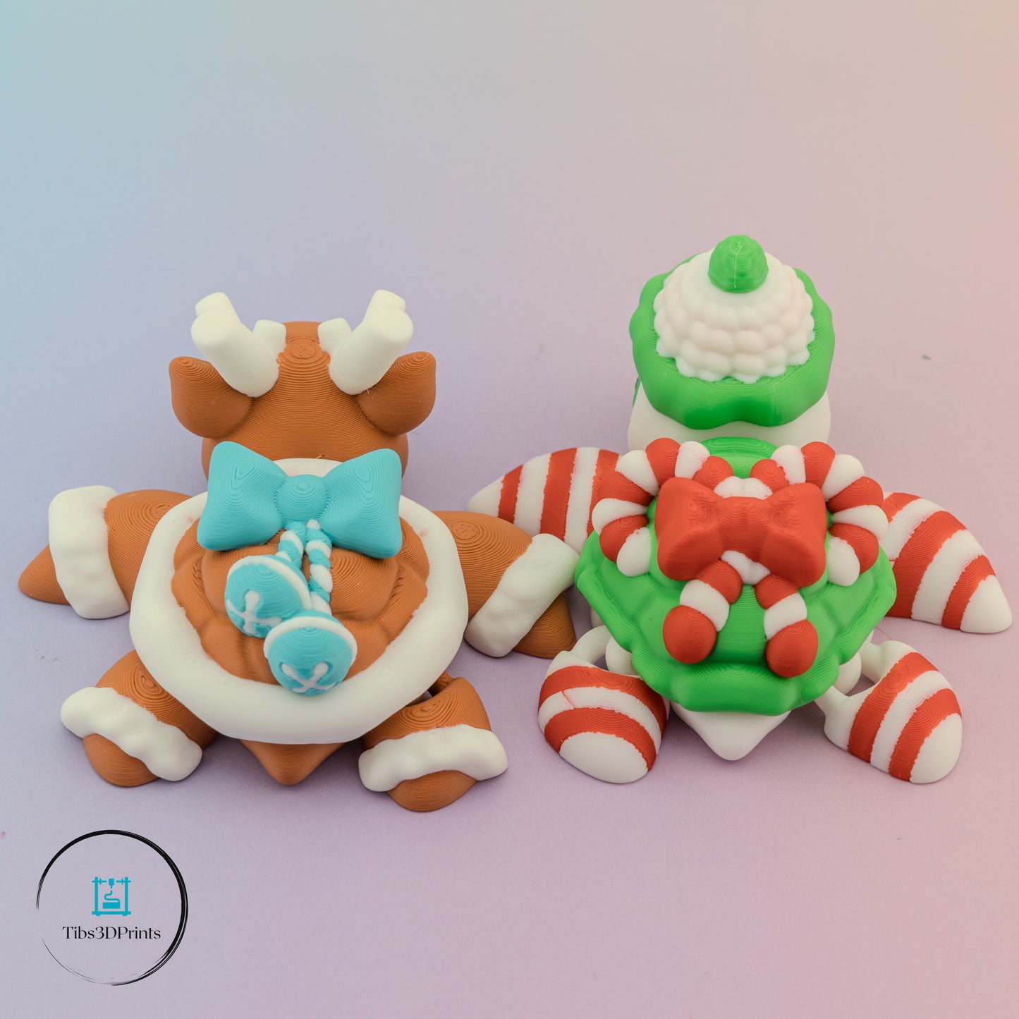 Christmas Turtle Bundle - Reindeer & Elf